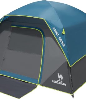 CAMEL CROWN Tents for Camping 4/8 Person Waterproof Quick Setup Folding Outdoor Backpacking Tents 4 People Family Hiking