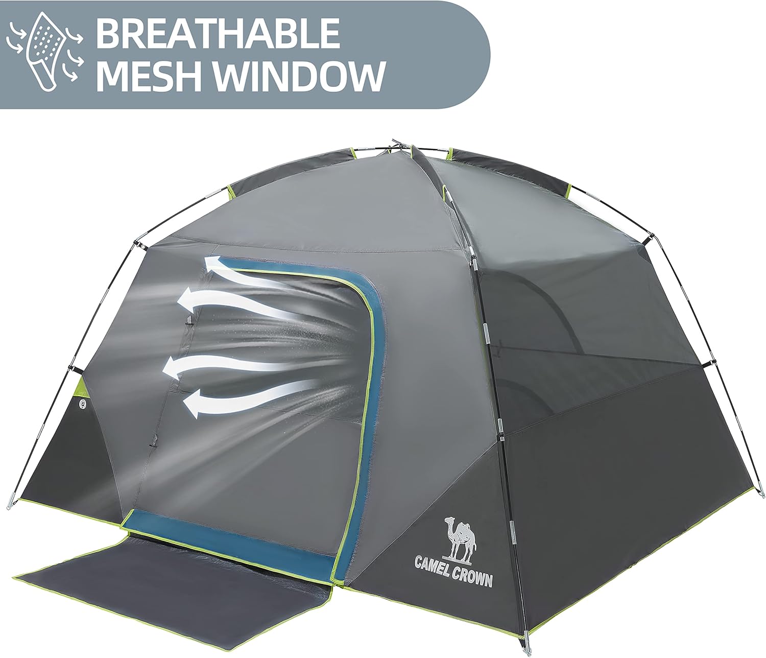 CAMEL CROWN Tents for Camping 4/8 Person Waterproof Quick Setup Folding Outdoor Backpacking Tents 4 People Family Hiking - Image 2