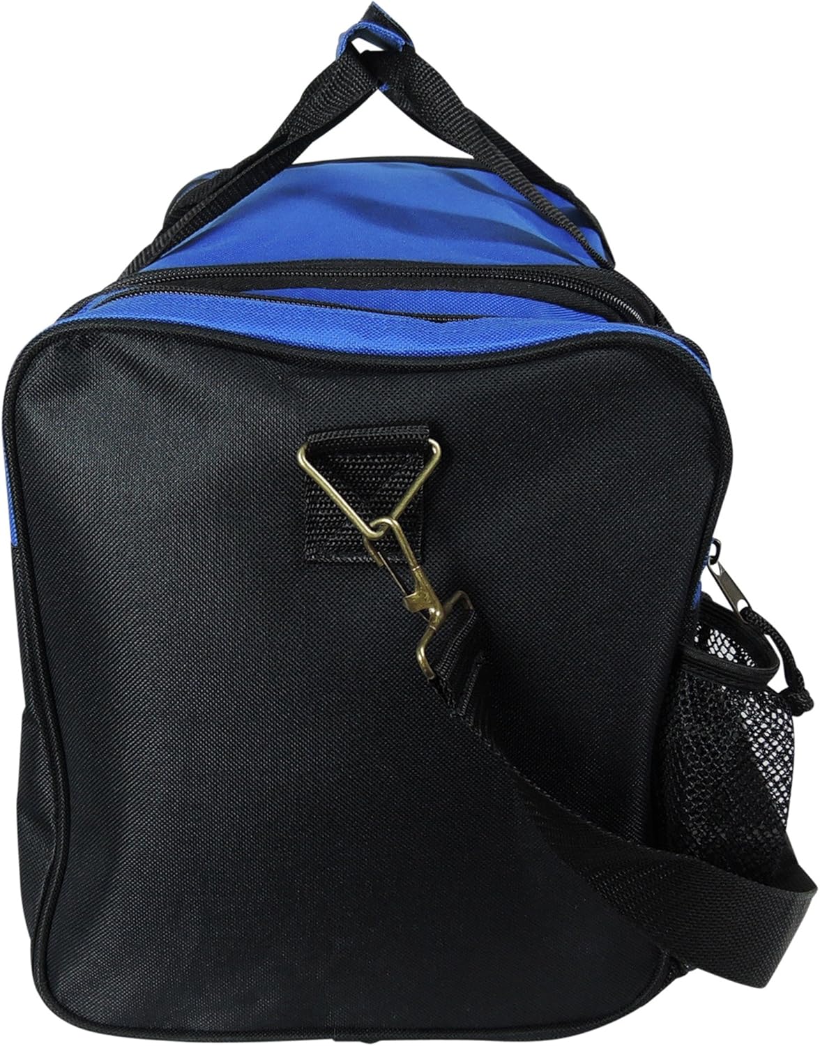 17" Duffle Bag Dual Front Mesh Pockets (Black Gold Gray Dark Green Navy Blue Maroon Royal Blue Orange Pink Purple Red White - Image 3