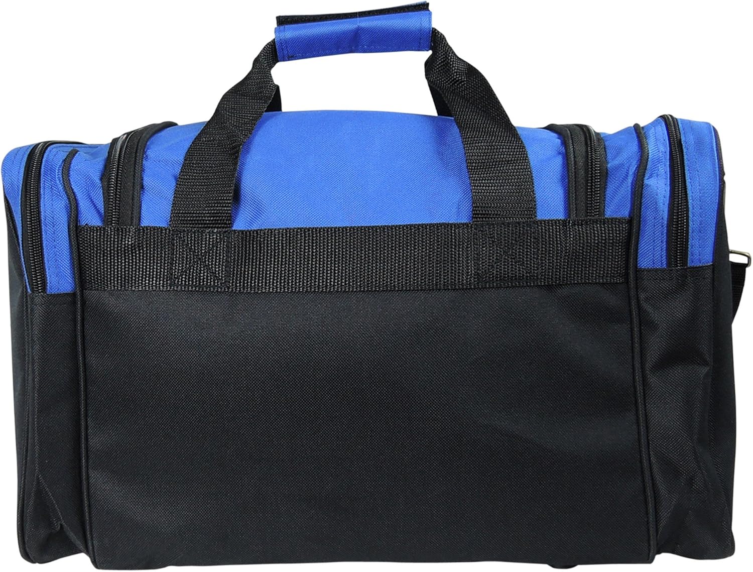 17" Duffle Bag Dual Front Mesh Pockets (Black Gold Gray Dark Green Navy Blue Maroon Royal Blue Orange Pink Purple Red White - Image 4