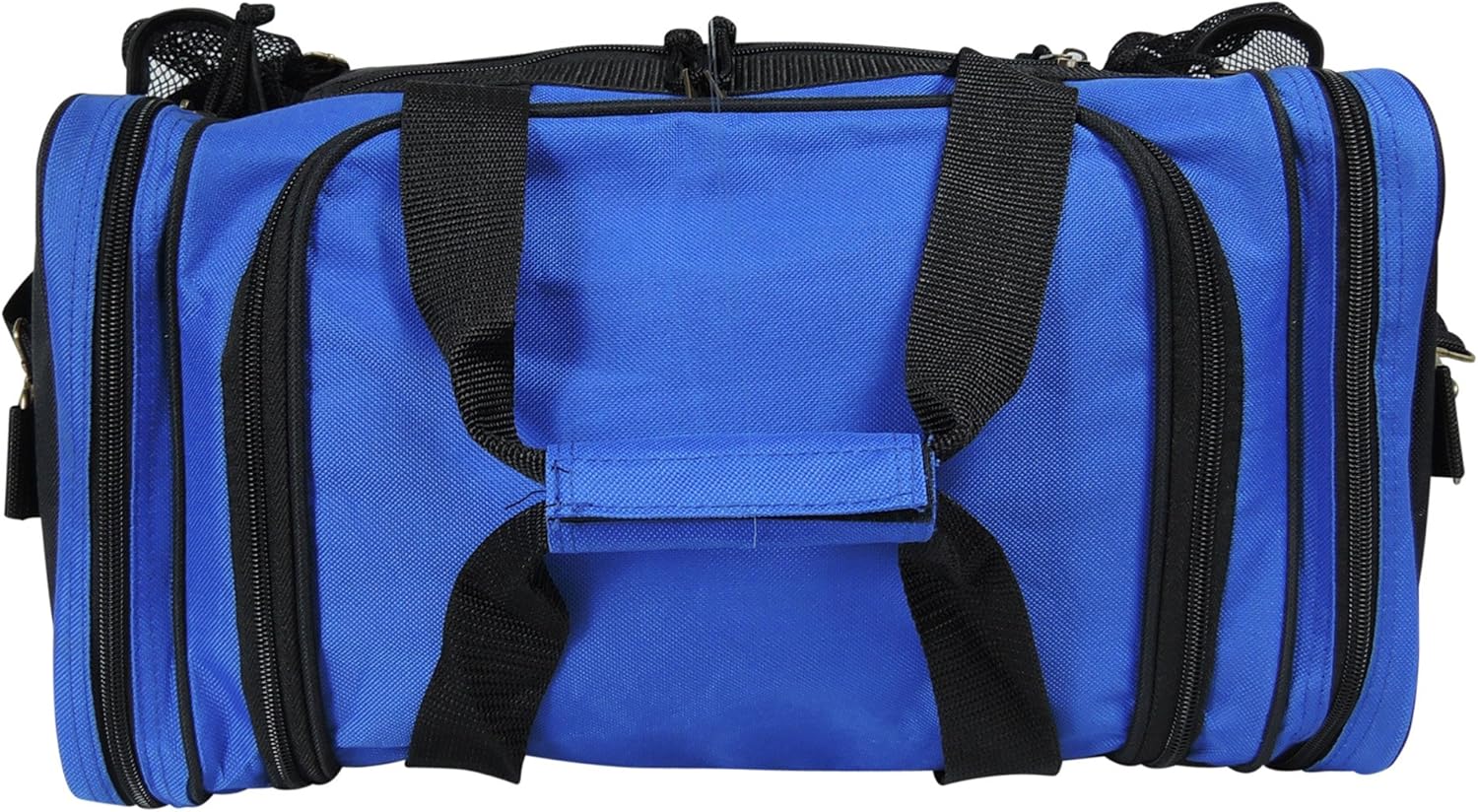 17" Duffle Bag Dual Front Mesh Pockets (Black Gold Gray Dark Green Navy Blue Maroon Royal Blue Orange Pink Purple Red White - Image 5